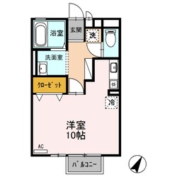 宇都宮駅 バス20分  東高校前停下車：停歩8分 2階の物件間取画像